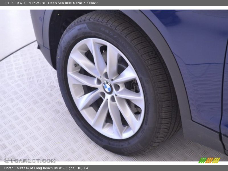 Deep Sea Blue Metallic / Black 2017 BMW X3 sDrive28i