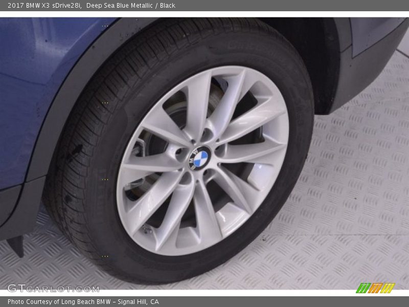 Deep Sea Blue Metallic / Black 2017 BMW X3 sDrive28i