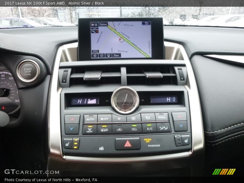 Navigation of 2017 NX 200t F Sport AWD