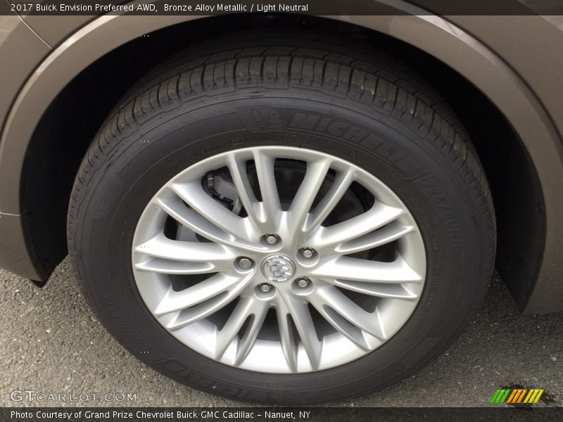 Bronze Alloy Metallic / Light Neutral 2017 Buick Envision Preferred AWD