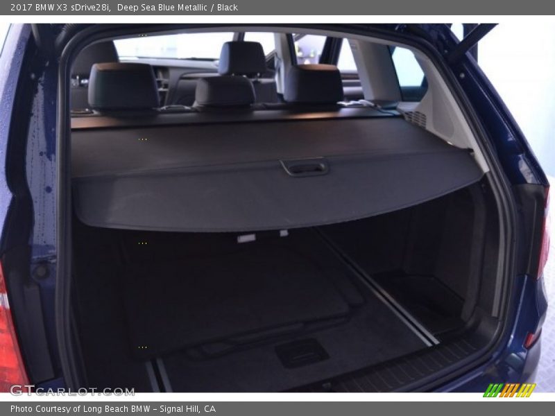 Deep Sea Blue Metallic / Black 2017 BMW X3 sDrive28i