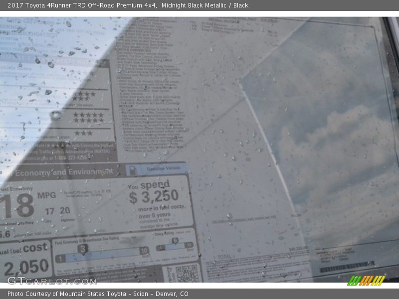 Midnight Black Metallic / Black 2017 Toyota 4Runner TRD Off-Road Premium 4x4