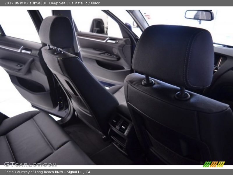 Deep Sea Blue Metallic / Black 2017 BMW X3 sDrive28i