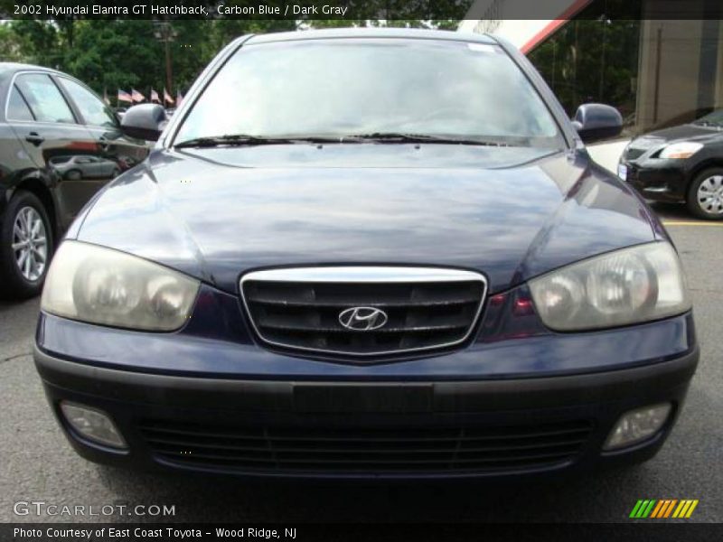 Carbon Blue / Dark Gray 2002 Hyundai Elantra GT Hatchback