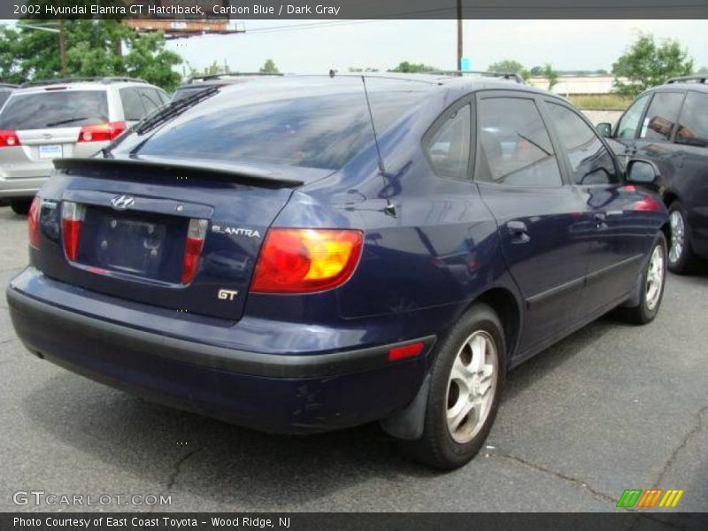 Carbon Blue / Dark Gray 2002 Hyundai Elantra GT Hatchback