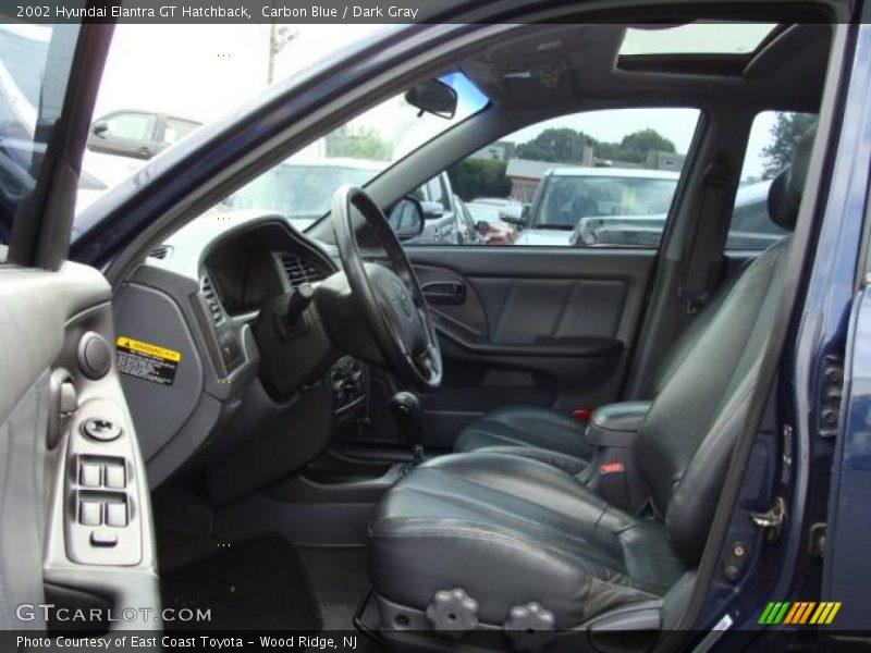 Carbon Blue / Dark Gray 2002 Hyundai Elantra GT Hatchback