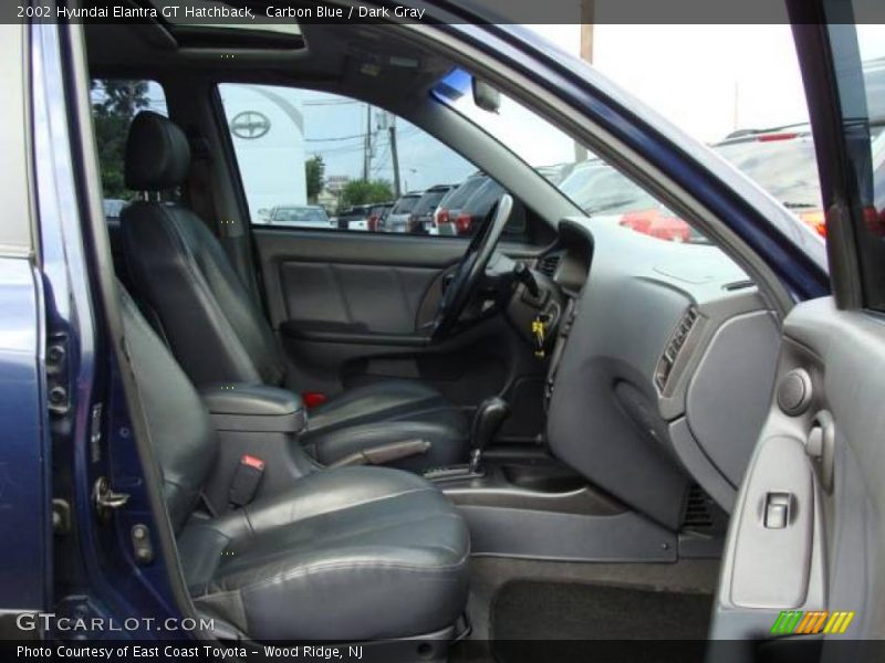 Carbon Blue / Dark Gray 2002 Hyundai Elantra GT Hatchback