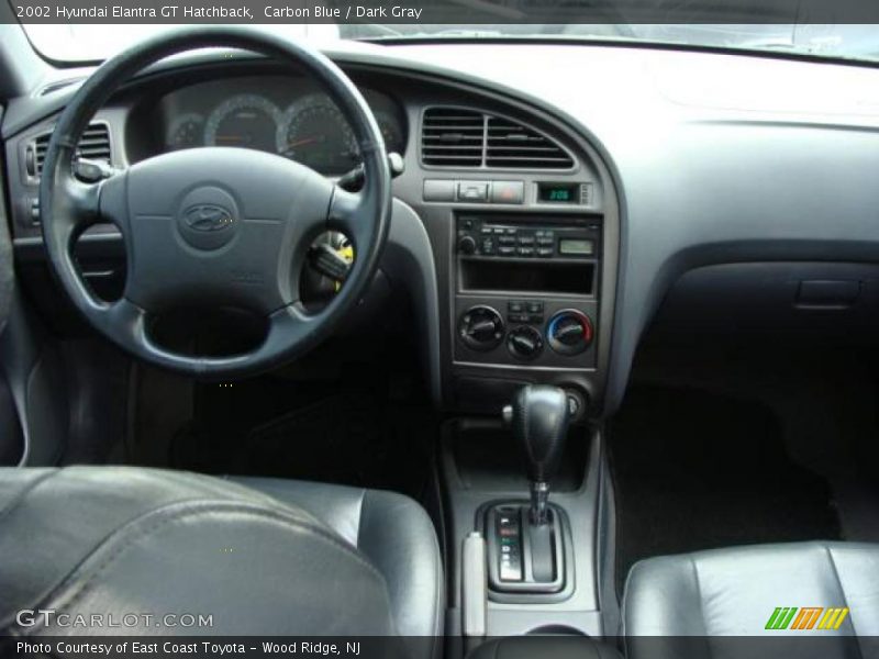 Carbon Blue / Dark Gray 2002 Hyundai Elantra GT Hatchback