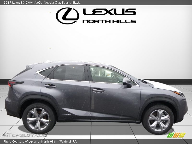Nebula Gray Pearl / Black 2017 Lexus NX 300h AWD