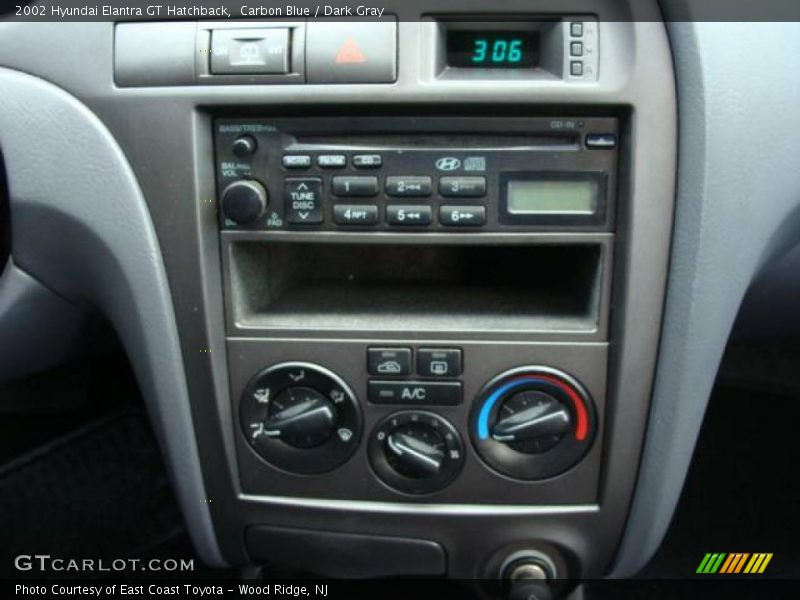 Carbon Blue / Dark Gray 2002 Hyundai Elantra GT Hatchback