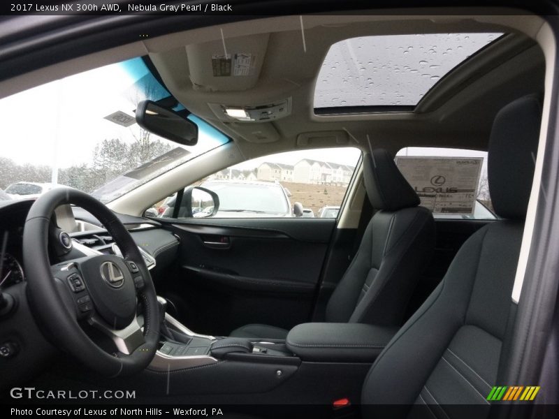 Nebula Gray Pearl / Black 2017 Lexus NX 300h AWD