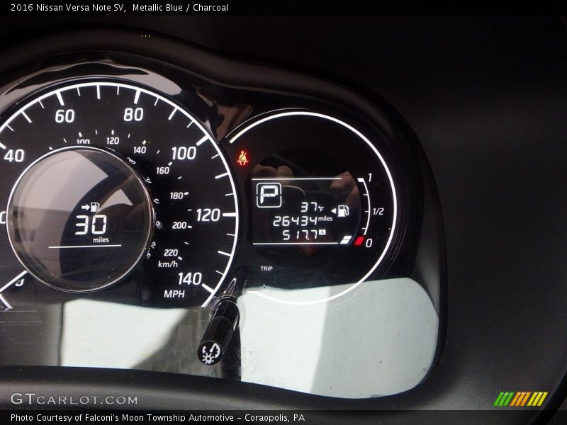 Metallic Blue / Charcoal 2016 Nissan Versa Note SV
