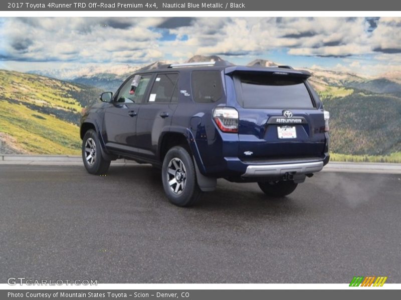 Nautical Blue Metallic / Black 2017 Toyota 4Runner TRD Off-Road Premium 4x4