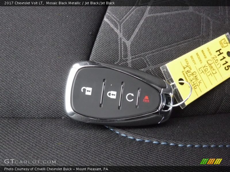 Mosaic Black Metallic / Jet Black/Jet Black 2017 Chevrolet Volt LT
