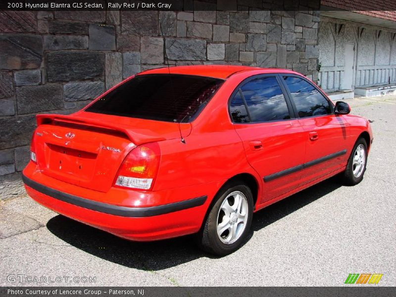 Rally Red / Dark Gray 2003 Hyundai Elantra GLS Sedan