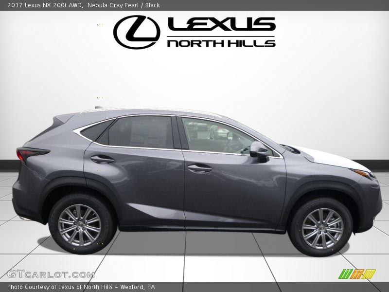 Nebula Gray Pearl / Black 2017 Lexus NX 200t AWD