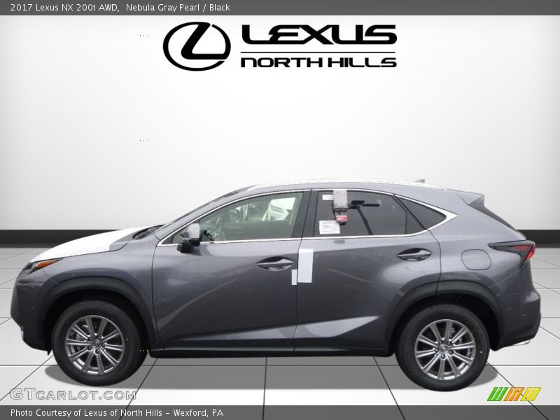 Nebula Gray Pearl / Black 2017 Lexus NX 200t AWD