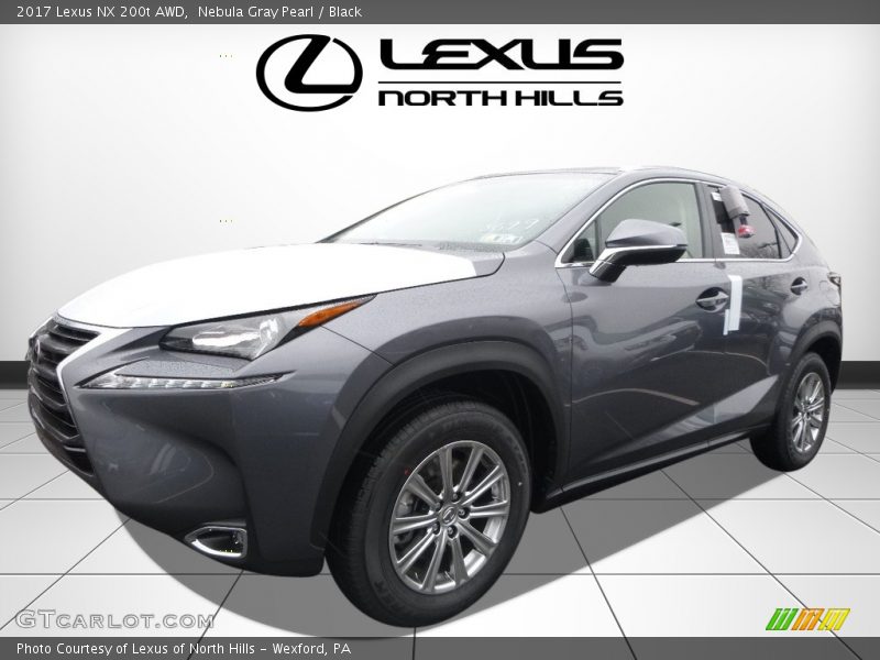 Nebula Gray Pearl / Black 2017 Lexus NX 200t AWD