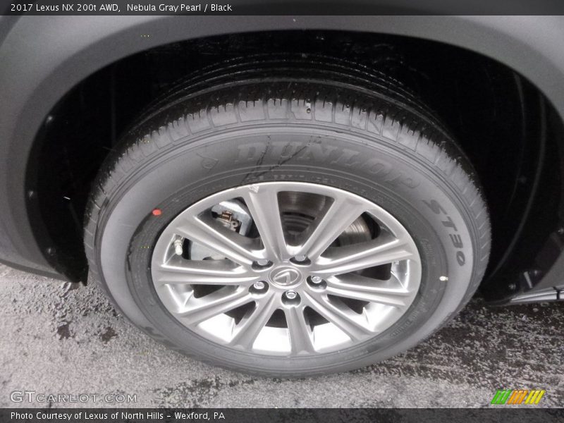 Nebula Gray Pearl / Black 2017 Lexus NX 200t AWD