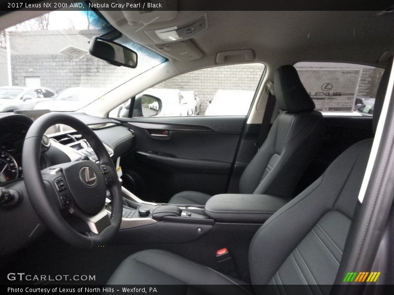 Nebula Gray Pearl / Black 2017 Lexus NX 200t AWD