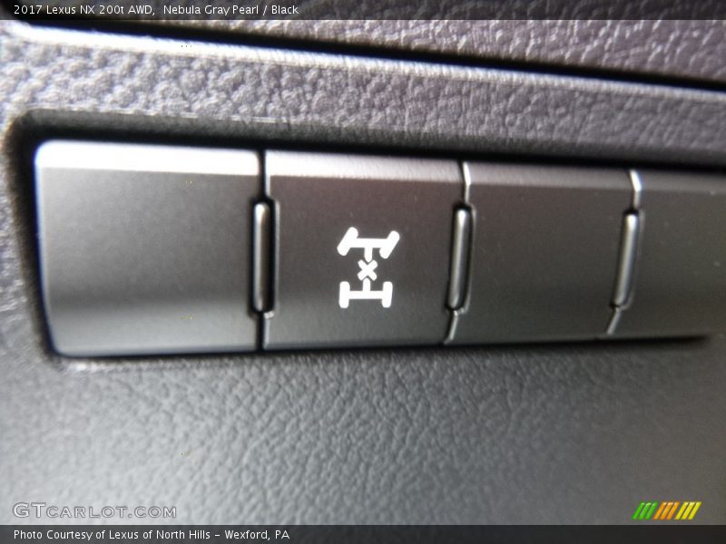 Nebula Gray Pearl / Black 2017 Lexus NX 200t AWD