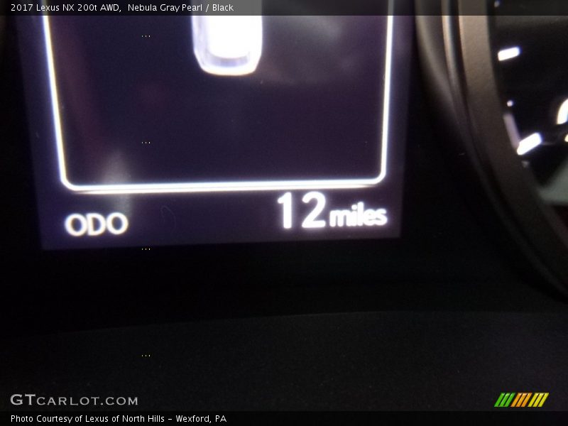 Nebula Gray Pearl / Black 2017 Lexus NX 200t AWD