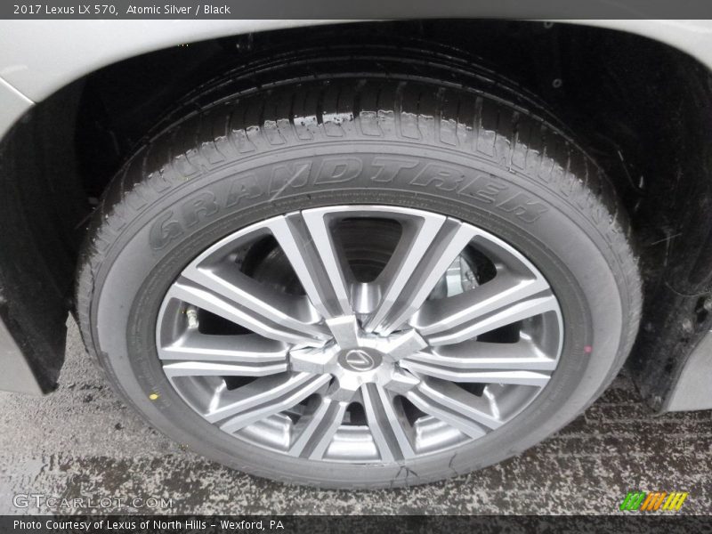 Atomic Silver / Black 2017 Lexus LX 570