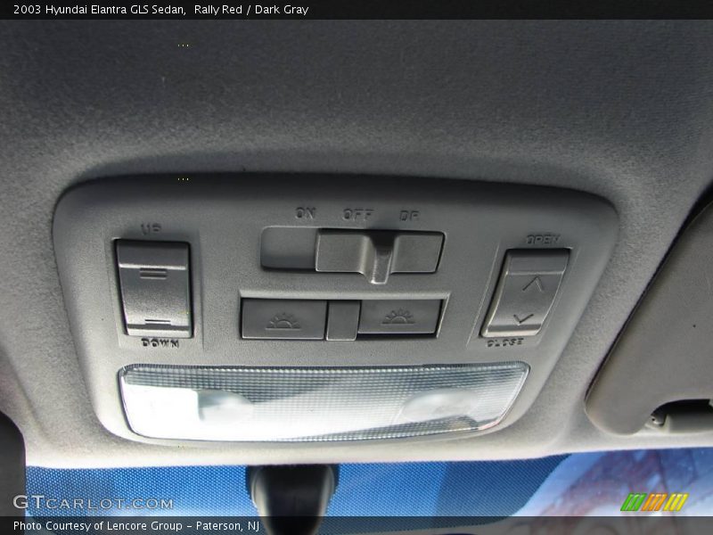 Rally Red / Dark Gray 2003 Hyundai Elantra GLS Sedan