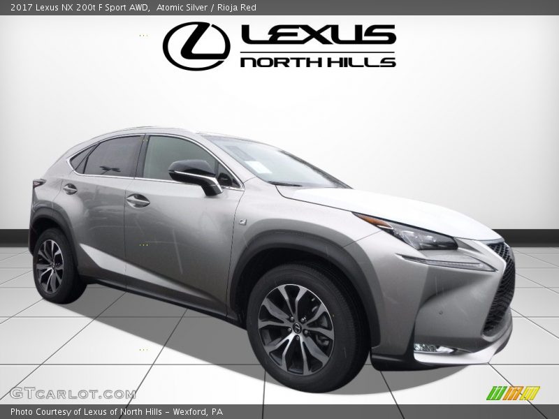 Atomic Silver / Rioja Red 2017 Lexus NX 200t F Sport AWD
