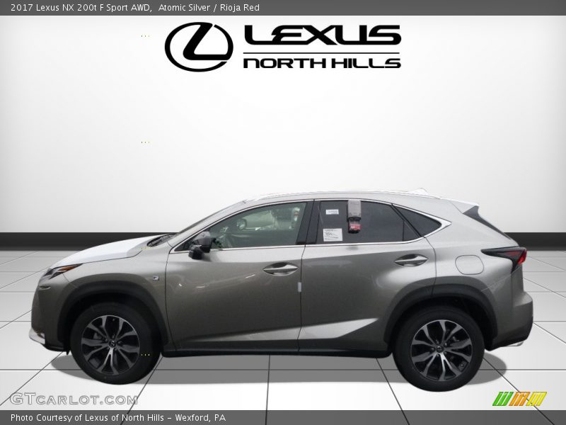 Atomic Silver / Rioja Red 2017 Lexus NX 200t F Sport AWD