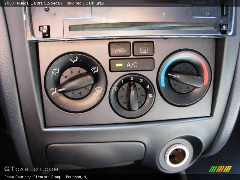 Rally Red / Dark Gray 2003 Hyundai Elantra GLS Sedan