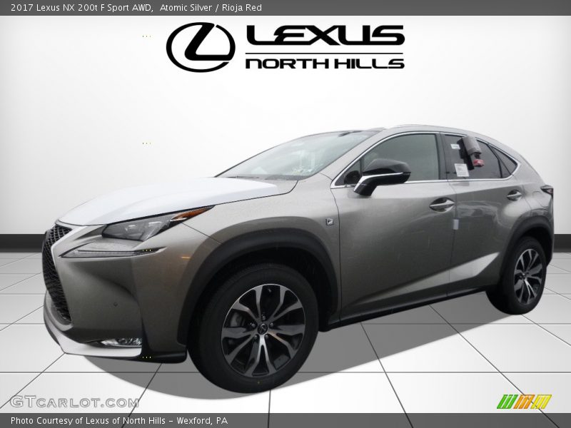 Atomic Silver / Rioja Red 2017 Lexus NX 200t F Sport AWD