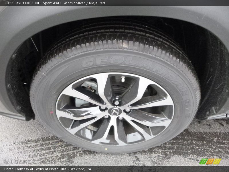 Atomic Silver / Rioja Red 2017 Lexus NX 200t F Sport AWD