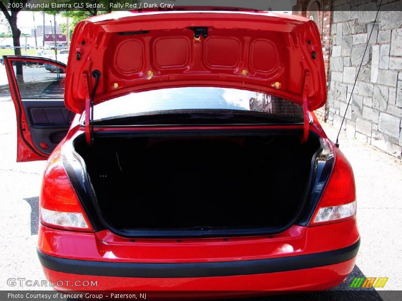 Rally Red / Dark Gray 2003 Hyundai Elantra GLS Sedan