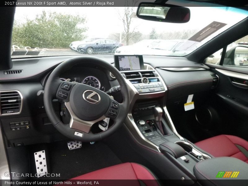 Atomic Silver / Rioja Red 2017 Lexus NX 200t F Sport AWD