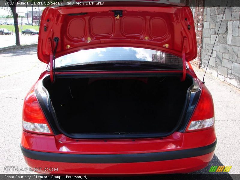Rally Red / Dark Gray 2003 Hyundai Elantra GLS Sedan