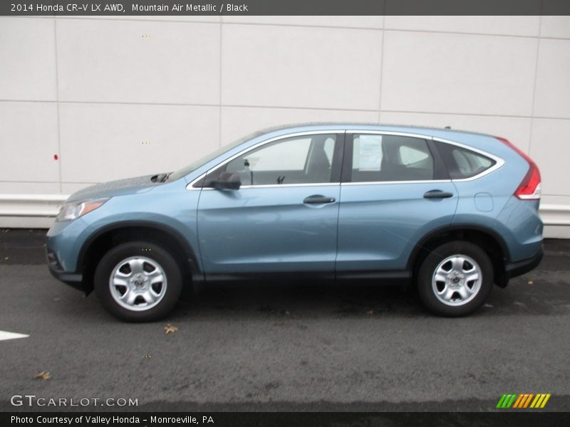 Mountain Air Metallic / Black 2014 Honda CR-V LX AWD