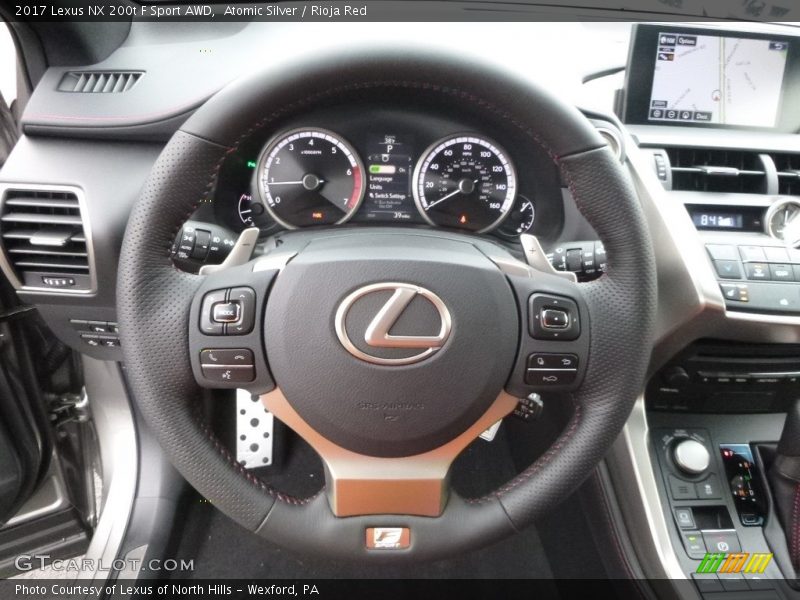 Atomic Silver / Rioja Red 2017 Lexus NX 200t F Sport AWD