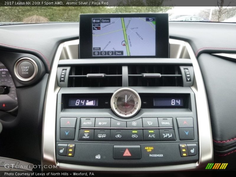 Atomic Silver / Rioja Red 2017 Lexus NX 200t F Sport AWD
