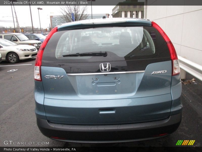 Mountain Air Metallic / Black 2014 Honda CR-V LX AWD