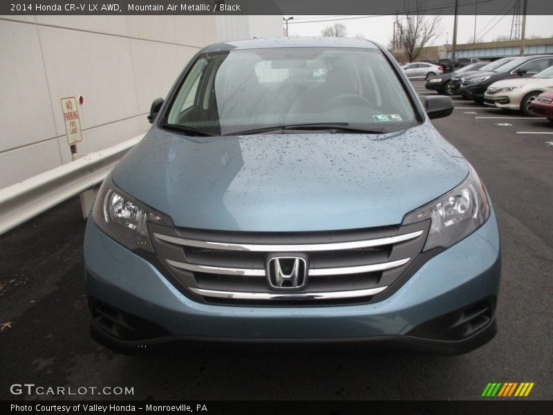 Mountain Air Metallic / Black 2014 Honda CR-V LX AWD