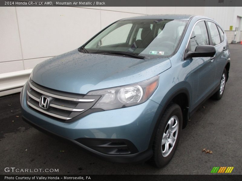 Mountain Air Metallic / Black 2014 Honda CR-V LX AWD