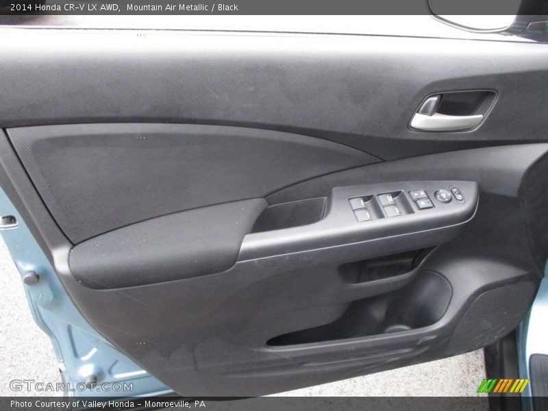Mountain Air Metallic / Black 2014 Honda CR-V LX AWD