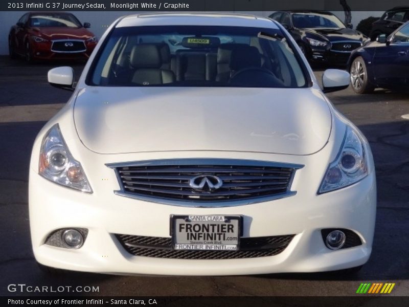 Moonlight White / Graphite 2013 Infiniti G 37 Journey Sedan