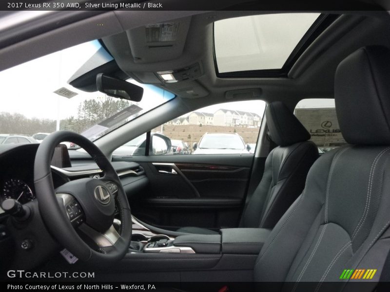 Silver Lining Metallic / Black 2017 Lexus RX 350 AWD