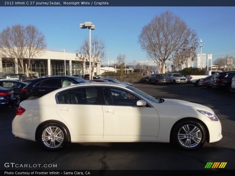 Moonlight White / Graphite 2013 Infiniti G 37 Journey Sedan