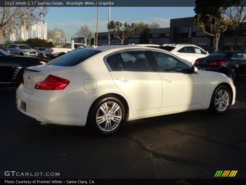 Moonlight White / Graphite 2013 Infiniti G 37 Journey Sedan