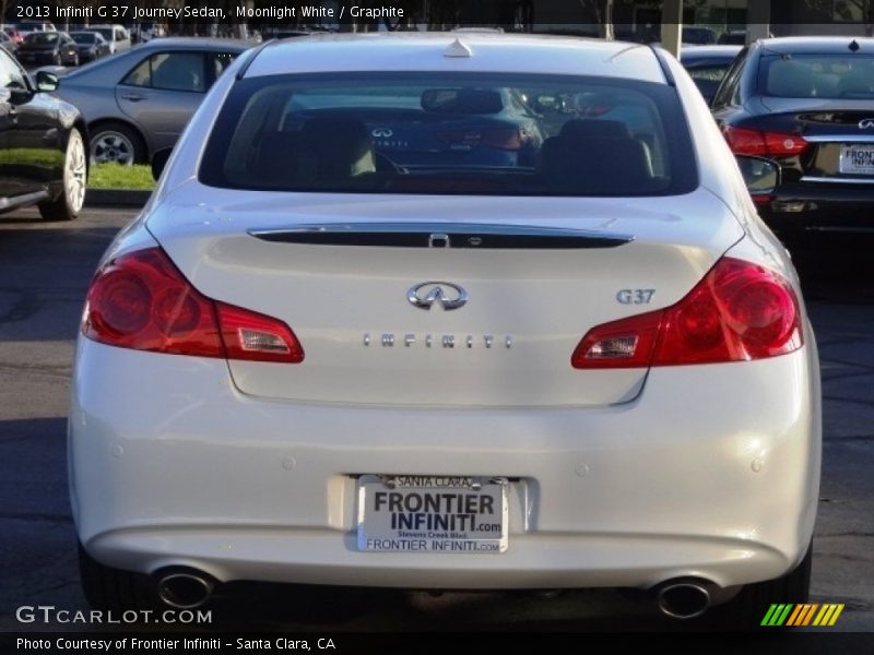 Moonlight White / Graphite 2013 Infiniti G 37 Journey Sedan