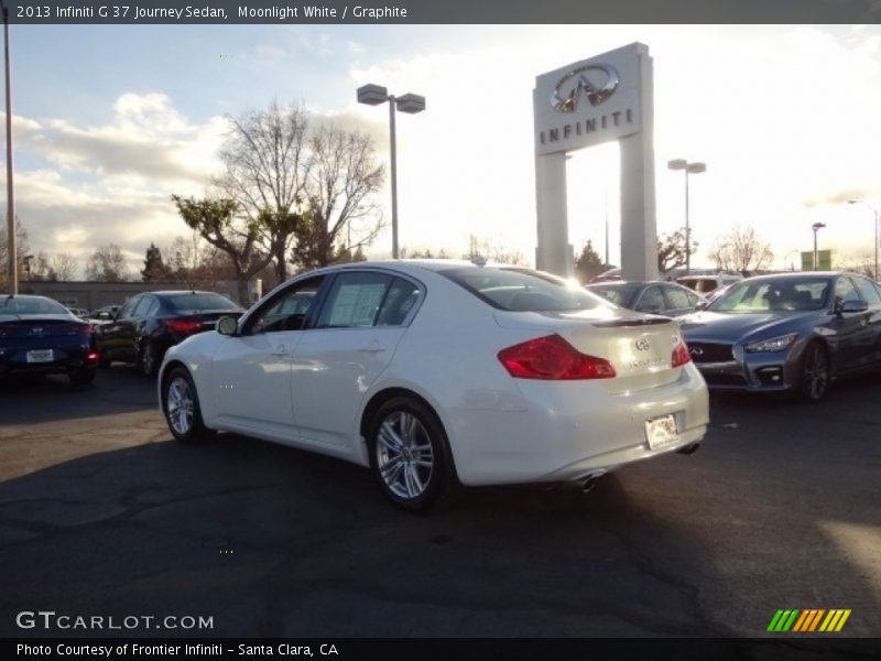 Moonlight White / Graphite 2013 Infiniti G 37 Journey Sedan