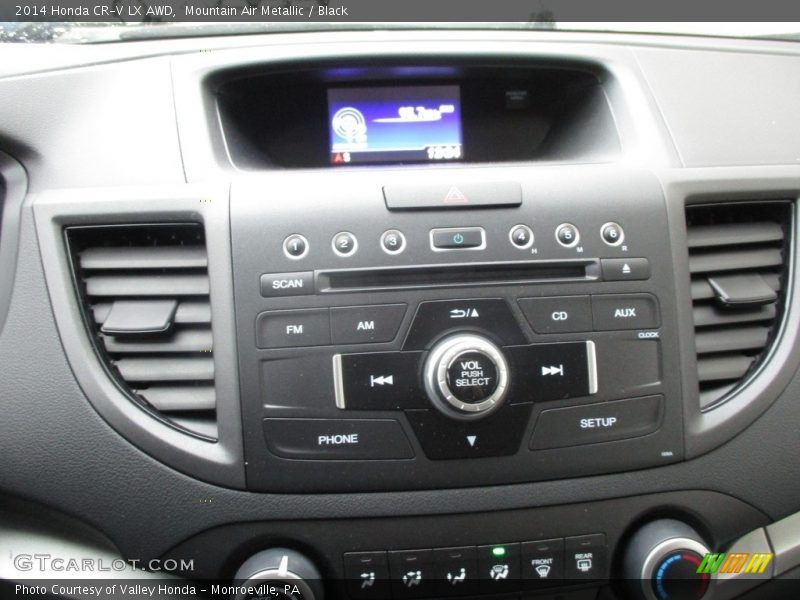 Mountain Air Metallic / Black 2014 Honda CR-V LX AWD